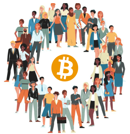 Bitcoin savings on mobile screen