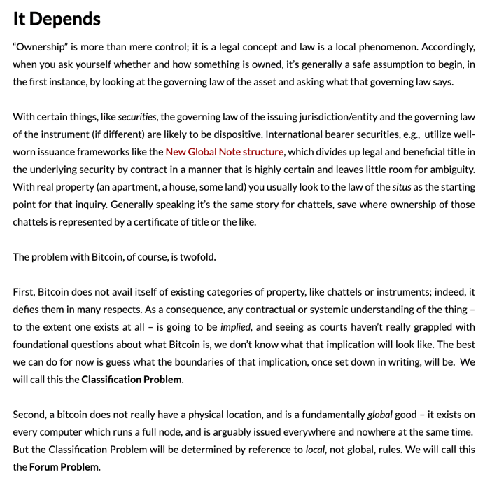 Is Bitcoin A New Type Of Property?