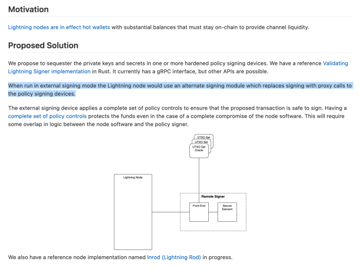 Validating Lightning Signer Separates Keys From Nodes