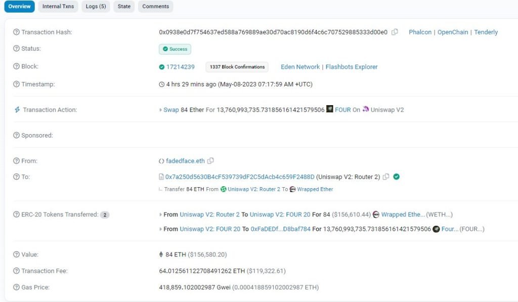 Worth it? Trader spends 0K on gas buying 5K worth of a memecoin