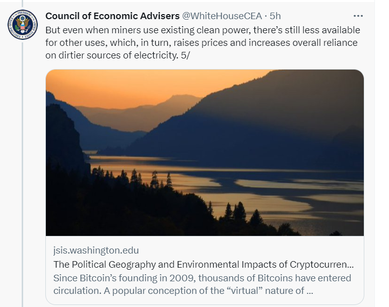 White House advisers renew push for 30% digital mining energy tax