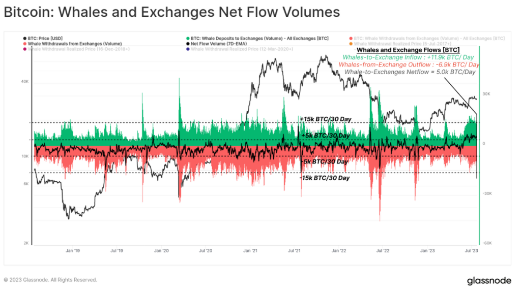 Bitcoin whale exchange inflow share hits 1-year high — over 40%