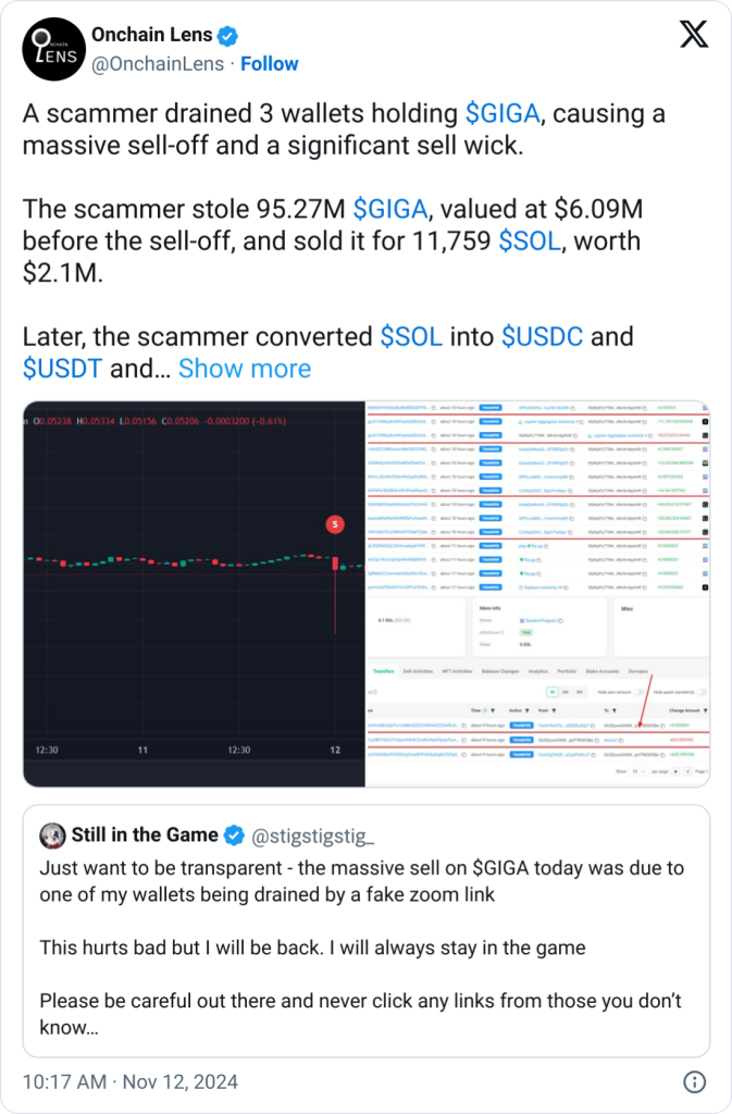 Phishing scam via fake Zoom link costs GIGA investor M